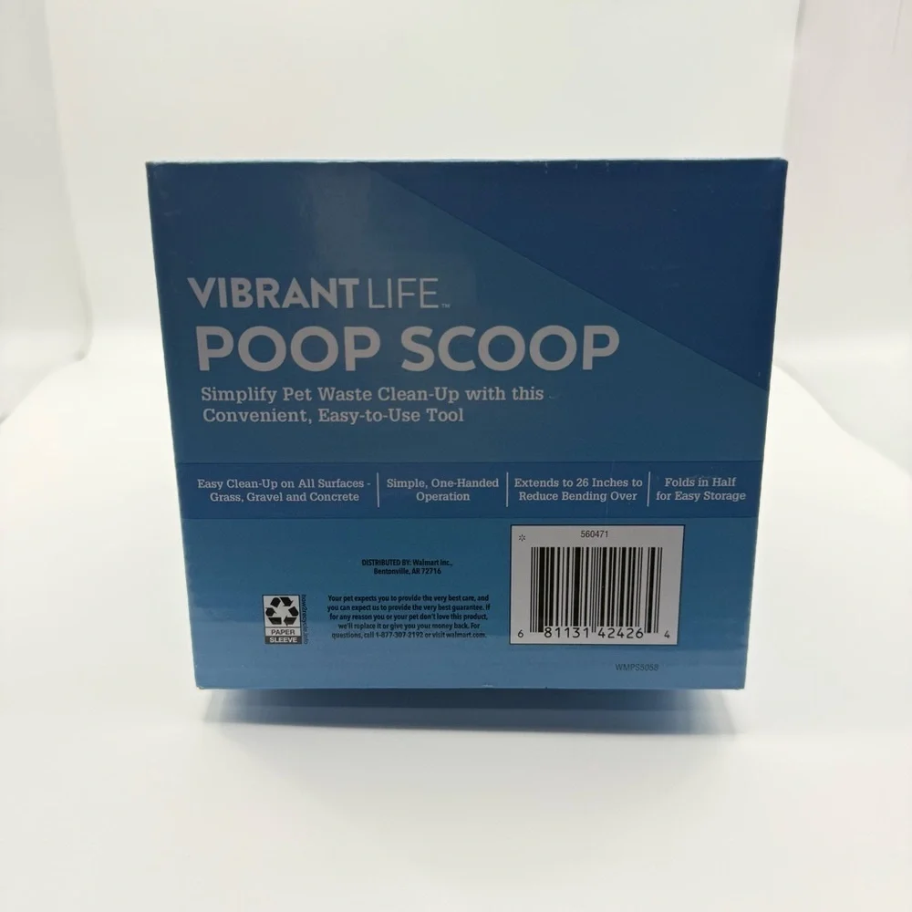 Vibrant Life Extendable Poop Scoop – Easy Pet Waste Cleanup Tool